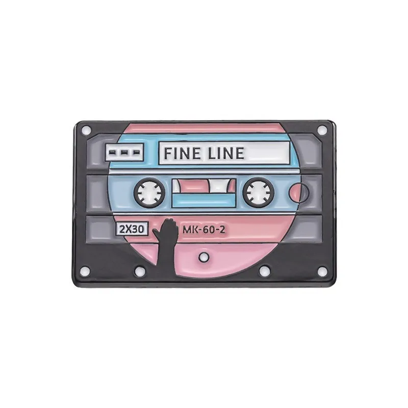 90's Music Tape Enamel Pin Vintage Nostalgic Best Song Brooches for Bag Clothes Lapel Pin Old-school Badge Jewelry Gift Friends
