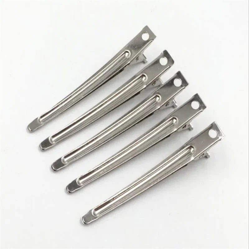10/5pcs Hair Care Clips Stainless Steel Hairdressing Sectioning Clips Clamps For Hairdressing Barber Hair Cut Use Styling Tools