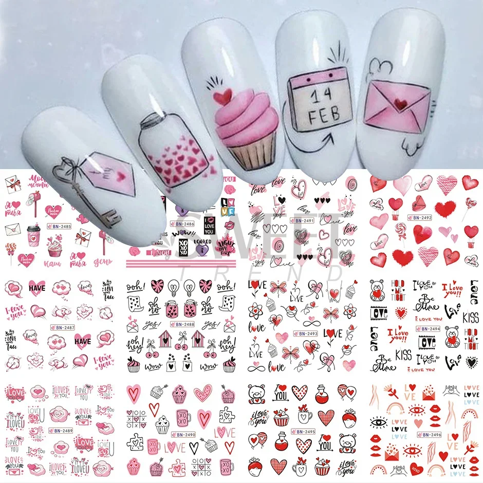 12pcs Sexy Leopard Print Nail Water Sticker Charm Wild Animal Pattern Geometry New Year Manicure Accessories Tattoo Sliders LYBN
