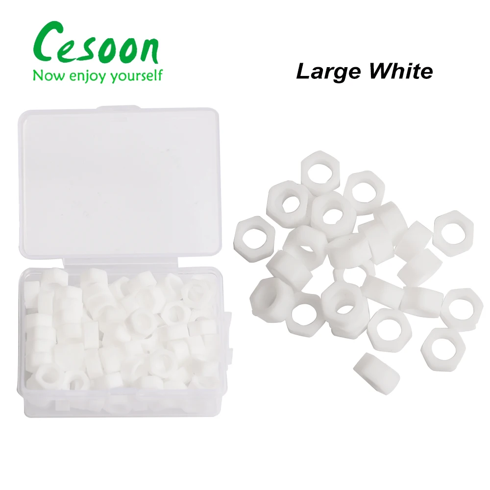 L White 100Pcs