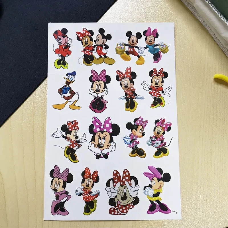 Disney Mickey Mouse Wallet Kawaii Minnie Coin Purse Cartoon Children Portable ID Card Holders Polyester Key Storage Bag Gifts