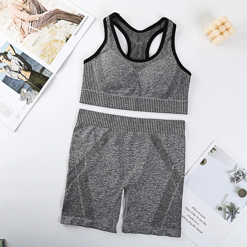 Women's Bra Set Sports Bra Sets Yoga Underwear Sets No Steel Ring Comfort Underwear Set Sportswear Seamless Women Lingerie