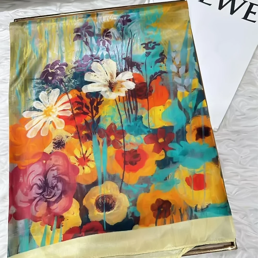 yellow gree floral