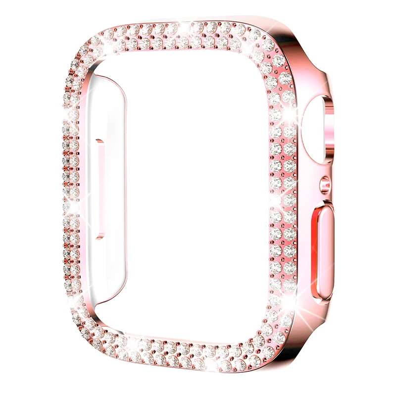 Diamond Case For Apple Watch Ultra 2 49mm Hard Cases Protection Cover For iWatch Series 9 8 7 6 SE 38mm 40mm 41mm 42mm 44mm 45mm