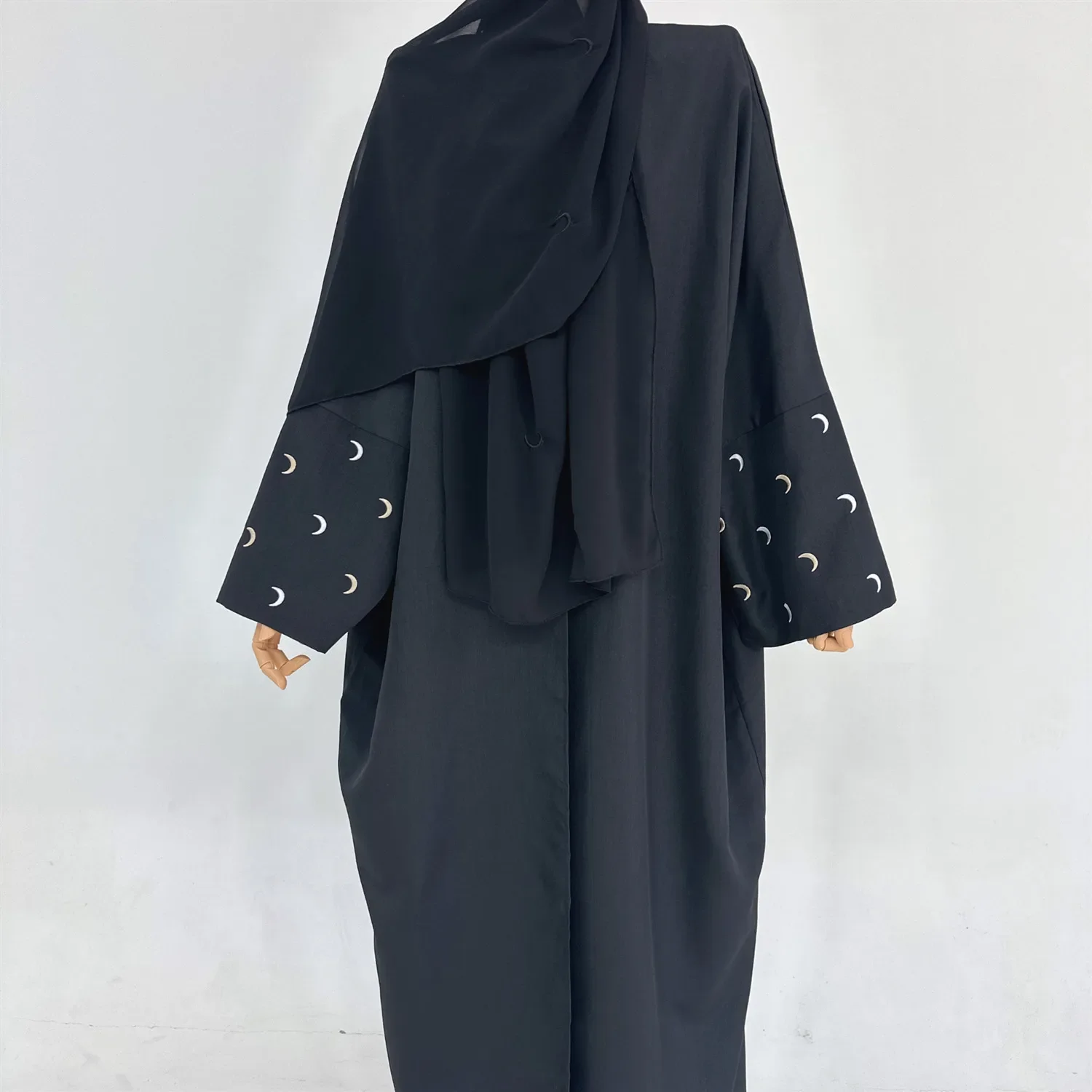 Black with Scarf