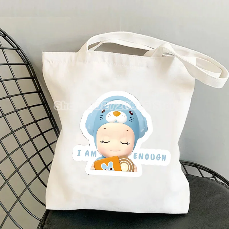 Sonny Angel Bags Cotton Cute Cartoon Anime Shopping Tote Pouch Commuter Student Simple Versatile Women Commuter Packages Gift