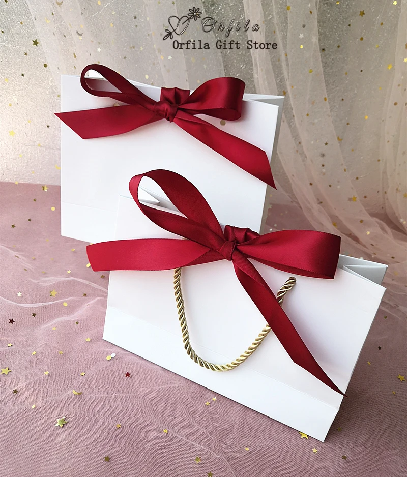 Wine red ribbon