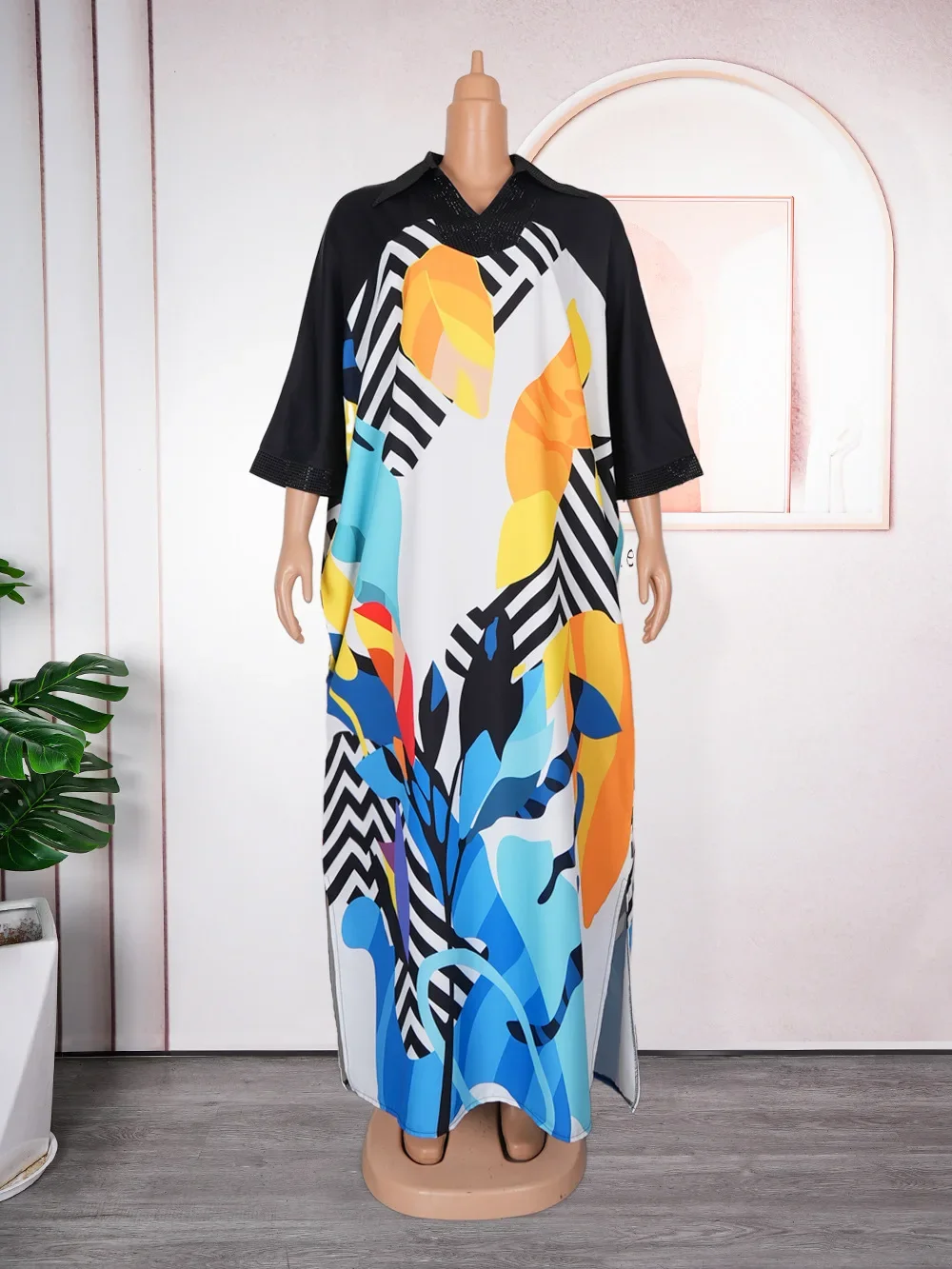 2024 African Dresses for Women Traditional Africa Clothing Dashiki Ankara Outfits Gown Abayas Robe Muslim Kaftan Maxi Long Dress