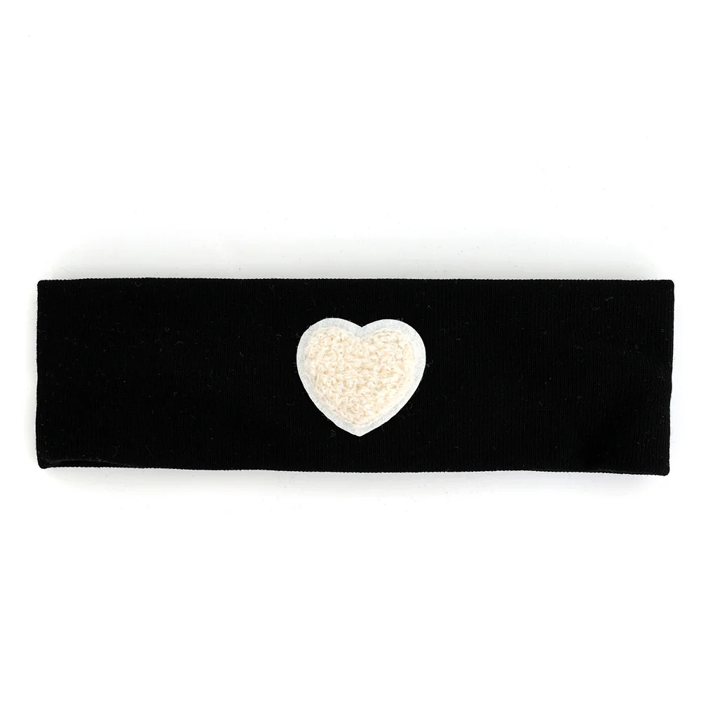 black WHITE heart
