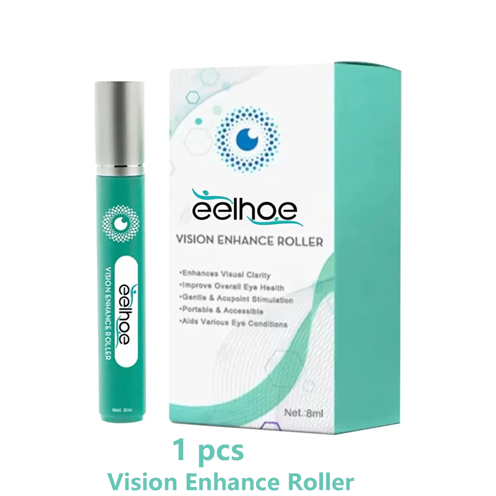 Vision Enhance Roller Promotes Clearer Eyesight Mild Relax Massage Reduce Discomfort Relieve Dryness Eye Fatigue Health Eye Care