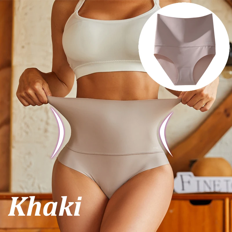 Women Sexy Seamless Shapewear Bodysuit Ice Silk Breathable Tummy Control Butt Lifter Briefs Female Slimming Underwear Finetoo