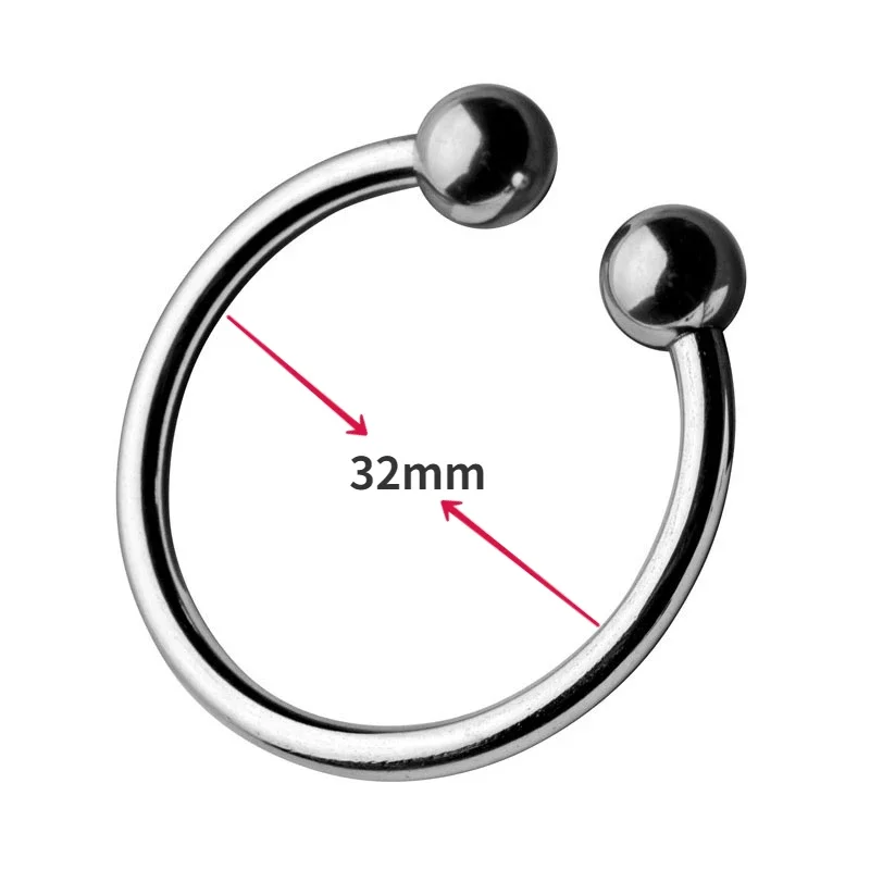 Bdsm Stainless Steel Delay Ejaculation Adult Penis Cock Rings Penis Lock Semen Penis Ring Erection Enhancement Sex Toys for Men