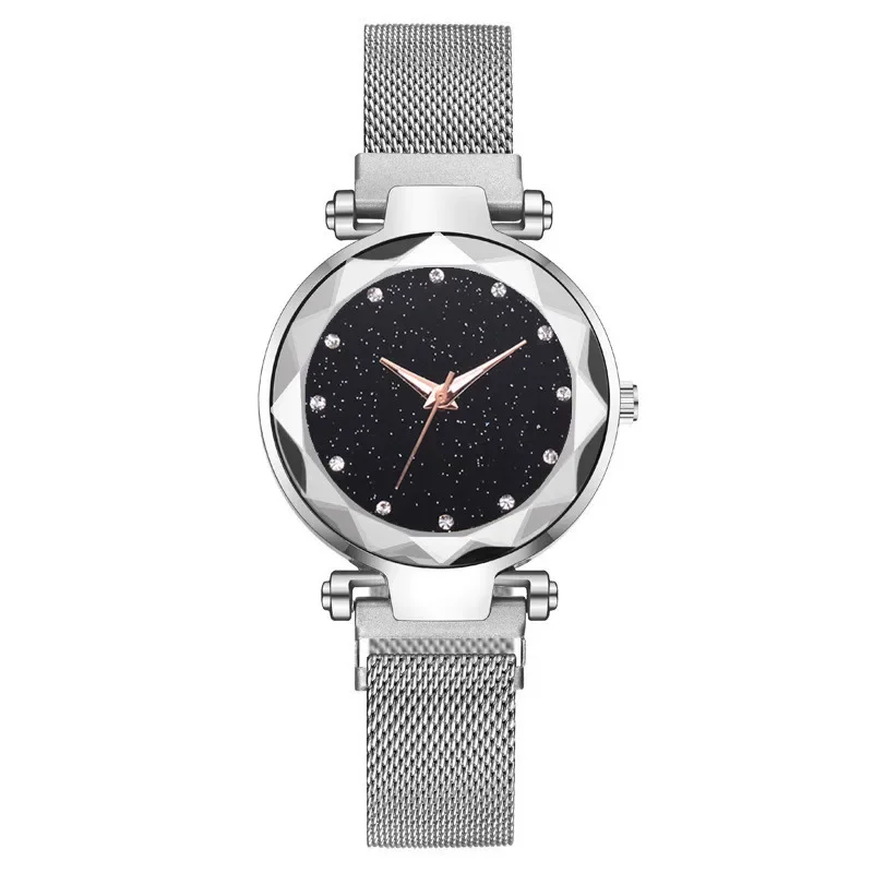 Women Fashion Diamond Quartz Wristwatches Luxury Women Watches Ladies Magnetic Starry Sky Watch Reloj Mujer Zegarek Damski
