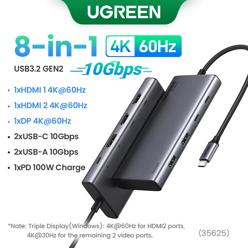 8-in-1 10G 4K60Hz