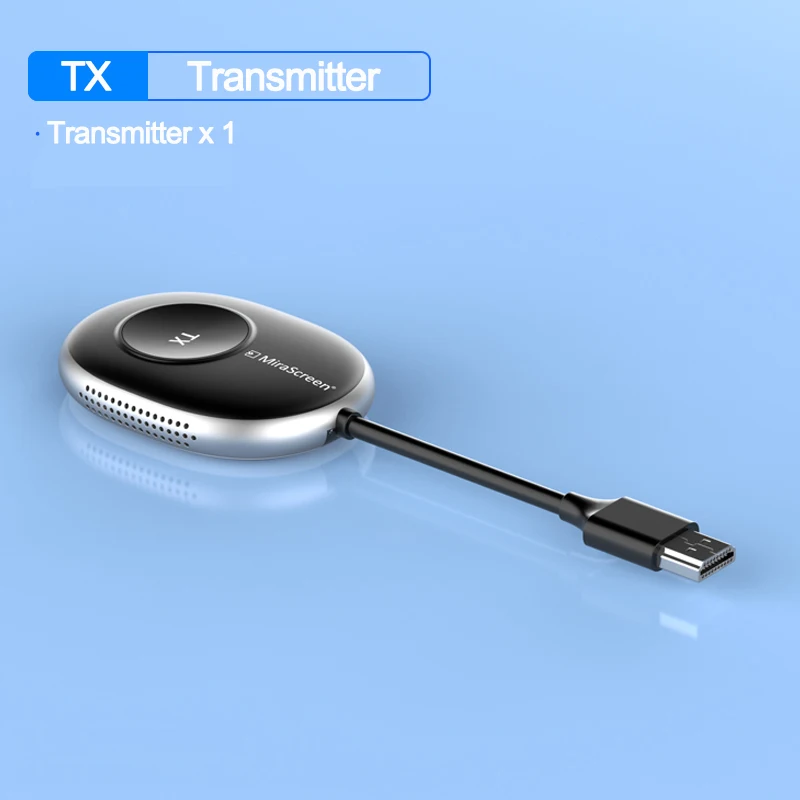 Unnlink Wireless Video Transmitter Receiver HDMI Extender 4K Meeting Mirror Display Adapter for TV Monitor Projector 50M
