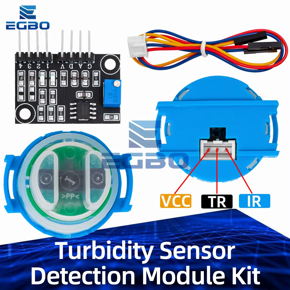 Turbidity Sensor Suspended Turbidity Value Detection Module Kit Liquid Suspended Particles Turbidity Detection For arduino