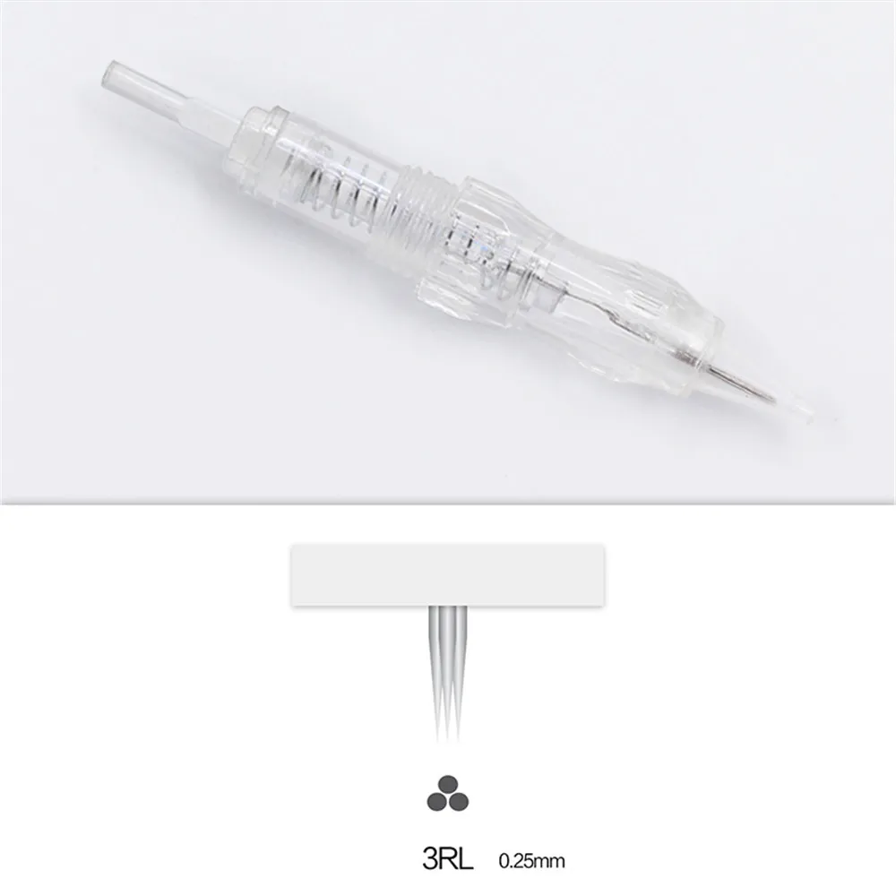 Hot Permanent Makeup Tattoo Cartridge Needle 1R 3RL For P300 Black Pearl Machine Eyebrow Tattoo Needles Cartridge