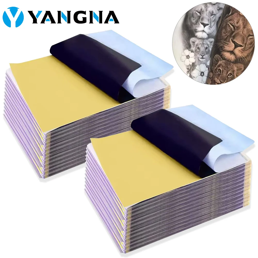 100/50/20/10/5PCS Tattoo Transfer Paper Tattoo Stencil Paper Copy Paper Thermal Paper for Tattoo Transfer Machine Accessories