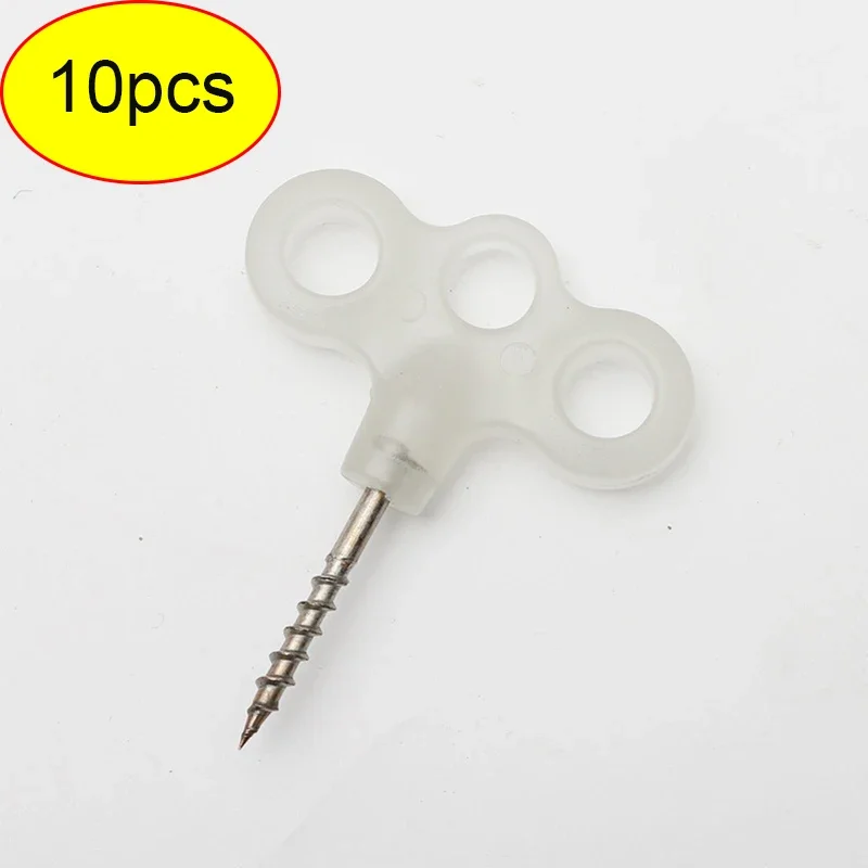 5/10pcs New Hiking Camping Ground Pin Tent Nail Luminous Pegs Screw Spike Hook Rope Buckle Travel Outdoor Equipment  Accessories