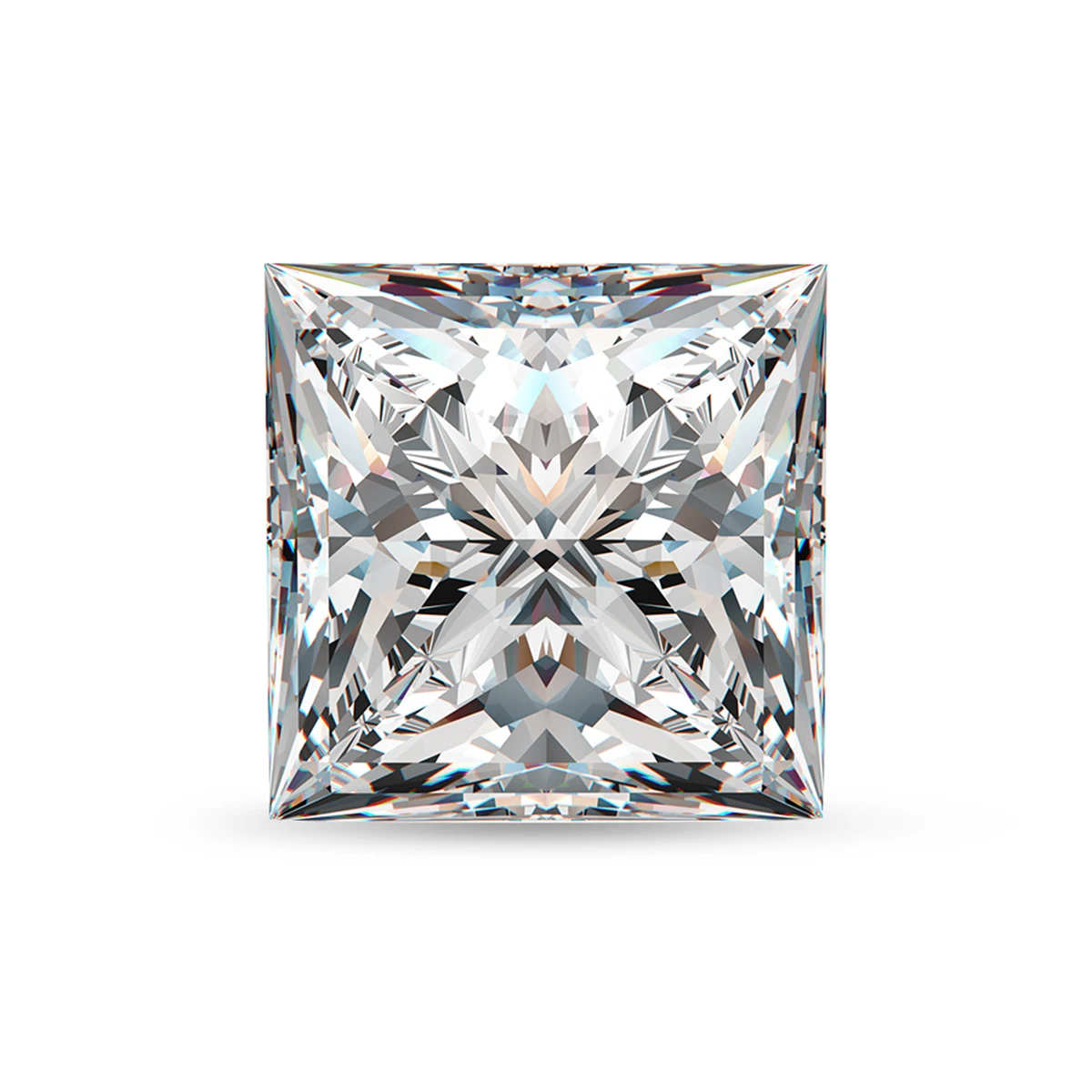 Loose Gemstone Princess Cut Moissanite Stone 1ct-10ct  D Color VVS1 Loose Beads For Women's Jewelery Diamond Ring Material Bulk