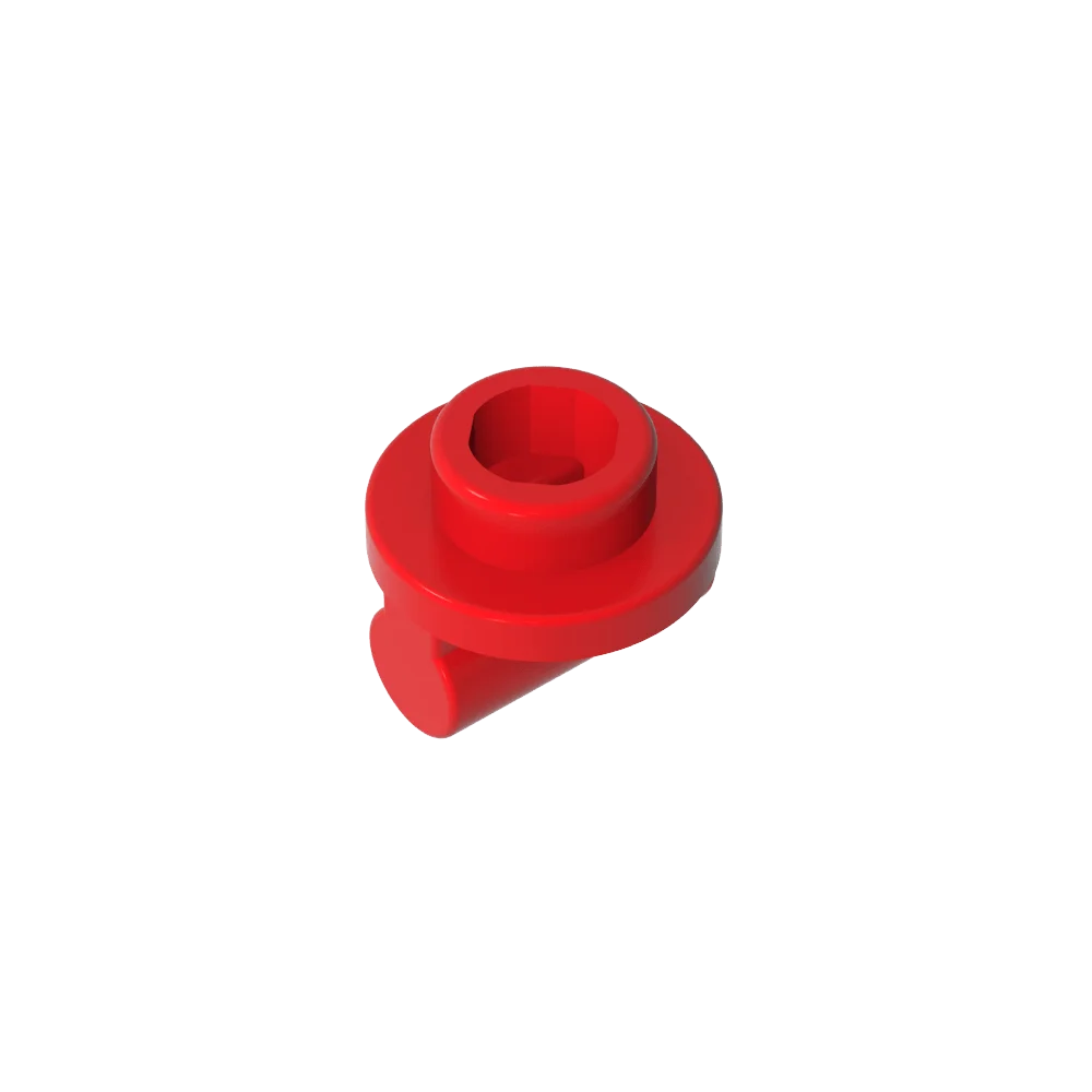 Gobricks Plate Round 1 x 1 with Open Stud and Bar on Underside Bricks Parts 3910 25893 DIY Model Building Blocks Kids Adult Toys
