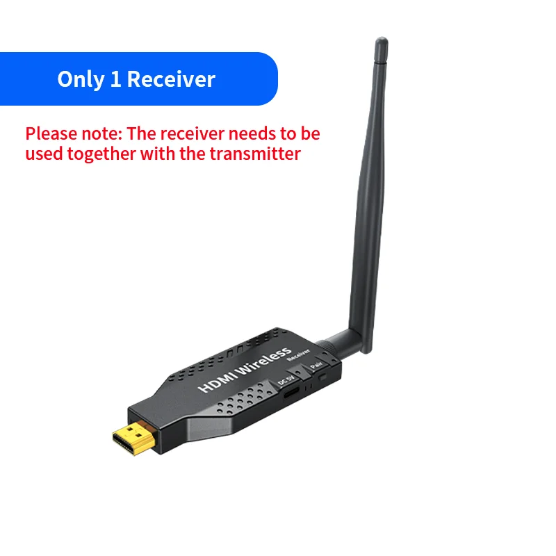 Unnlink 50m Wireless HDMI Transmitter Receiver 1 to 4 Splitter Video Extender for PS3/4 Camera Laptop PC to TV Monitor Projector