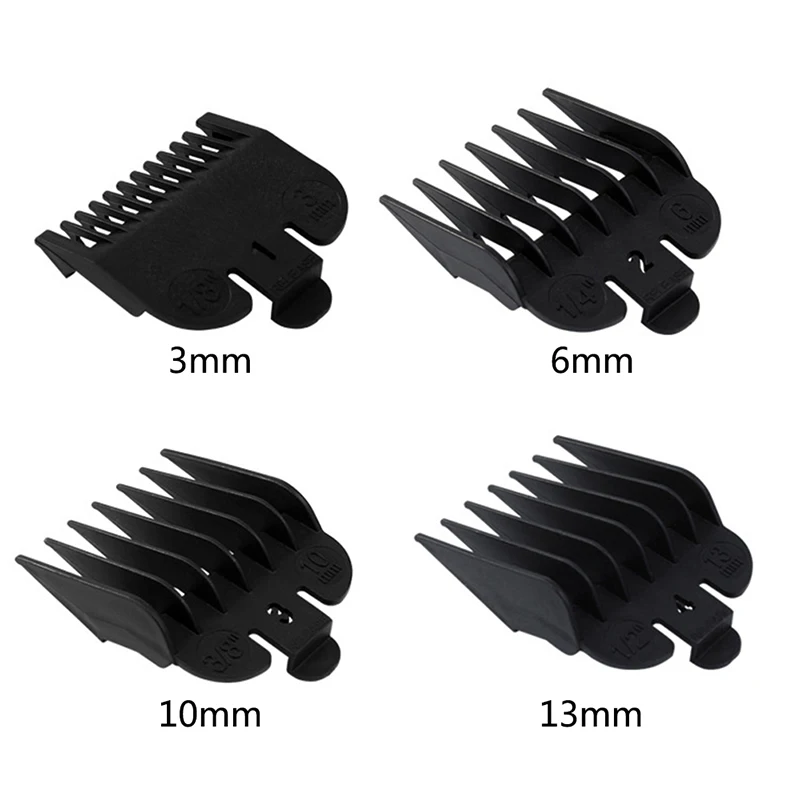 2/4pcs Hair Clipper Guards Guide Combs Trimmer Cutting Guides Styling Tools Attachment Compatible 1.5mm 3mm 4.5mm 6mm 10mm 13mm