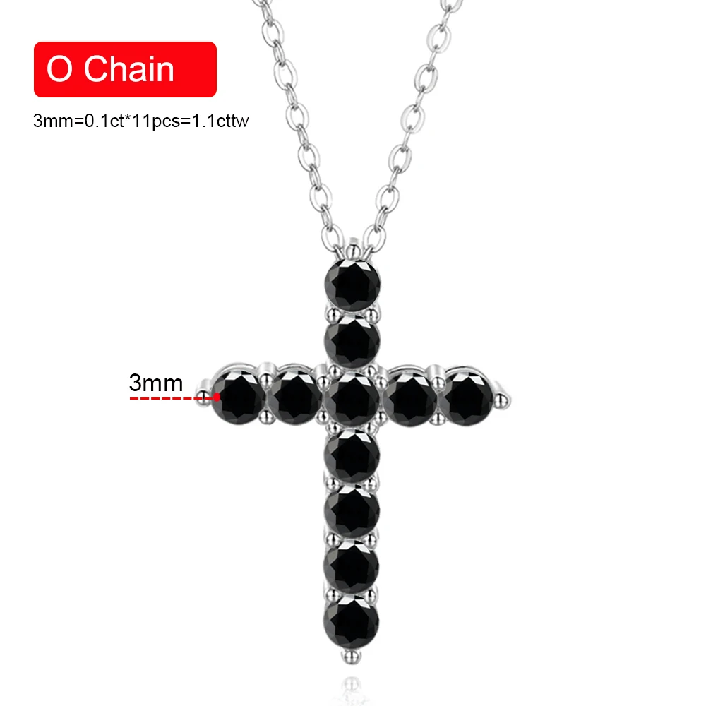 1.1ct Black Cross