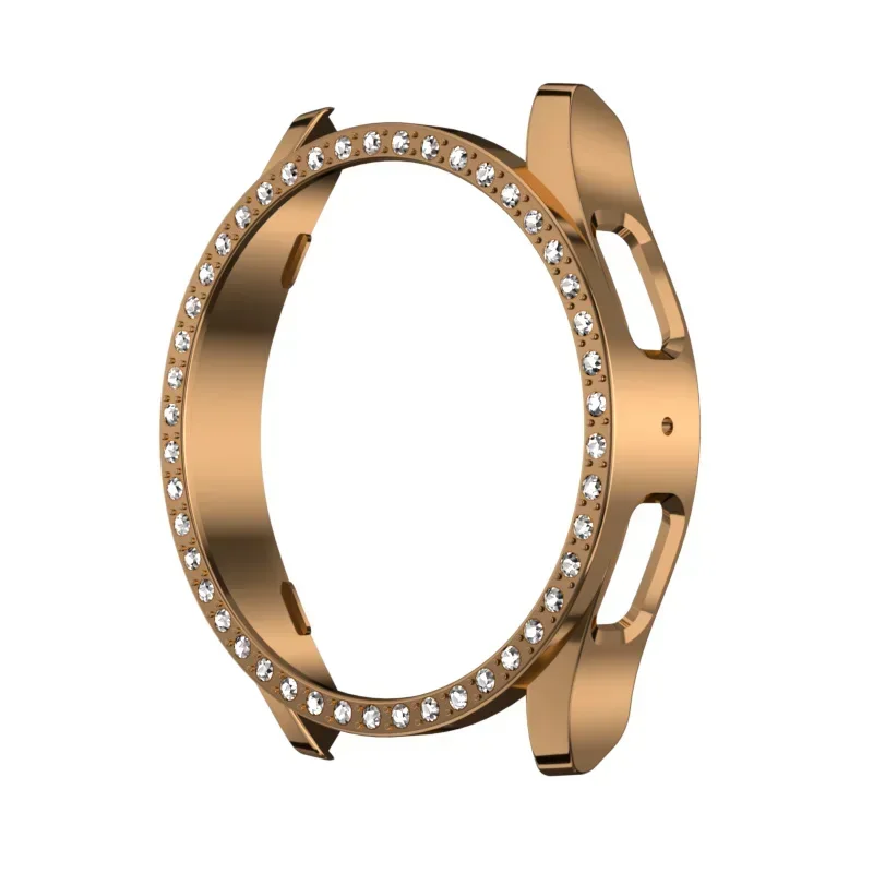 2024 Diamond Watch Cover for Samsung Galaxy Watch 7 40mm 44mm PC Hollow Anti-fall Protector Case for Samsung Watch 6 5 4 Women