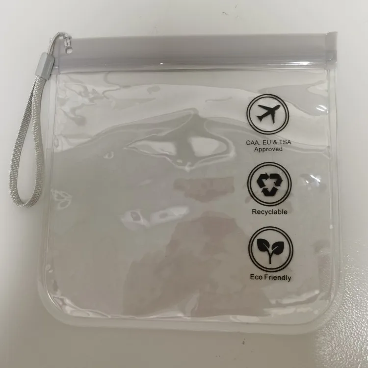 Luggage Transparent Travel Use Leakproof Flight Make Up Waterproof Bag For Women Reusable Airport Security Toiletry Bag