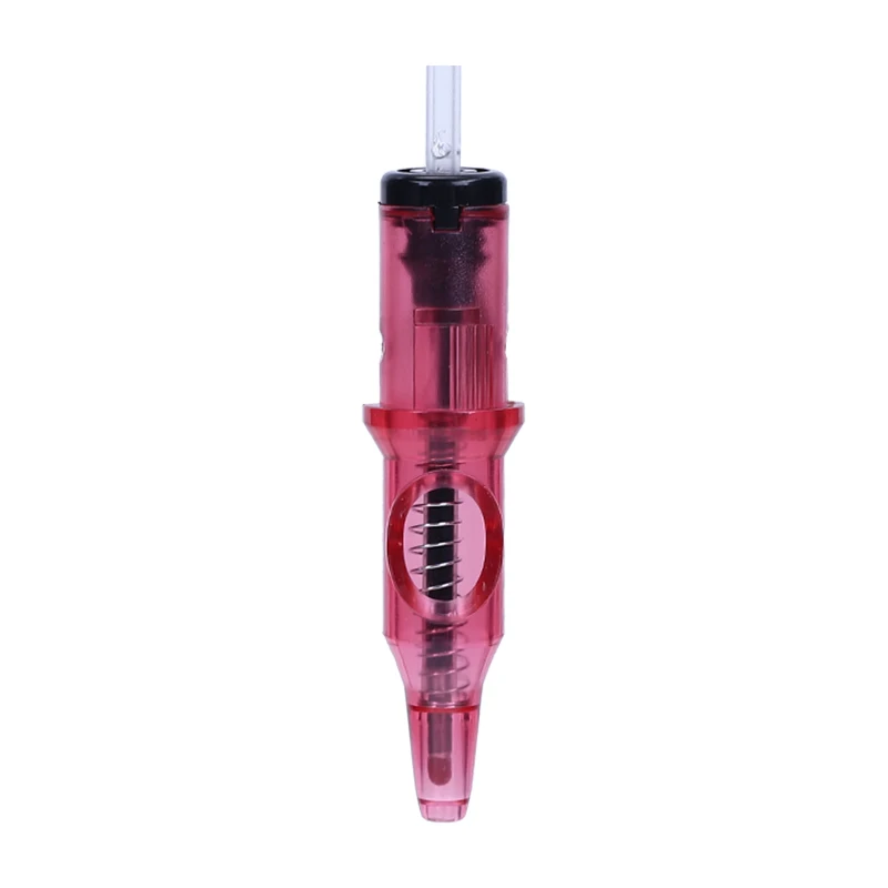 10pcs Ballpoint Tattoo Cartridge Needles 5 Colors Practice Needles Drawing for Motor Tattoo Pen Grip Cartridge Supplies