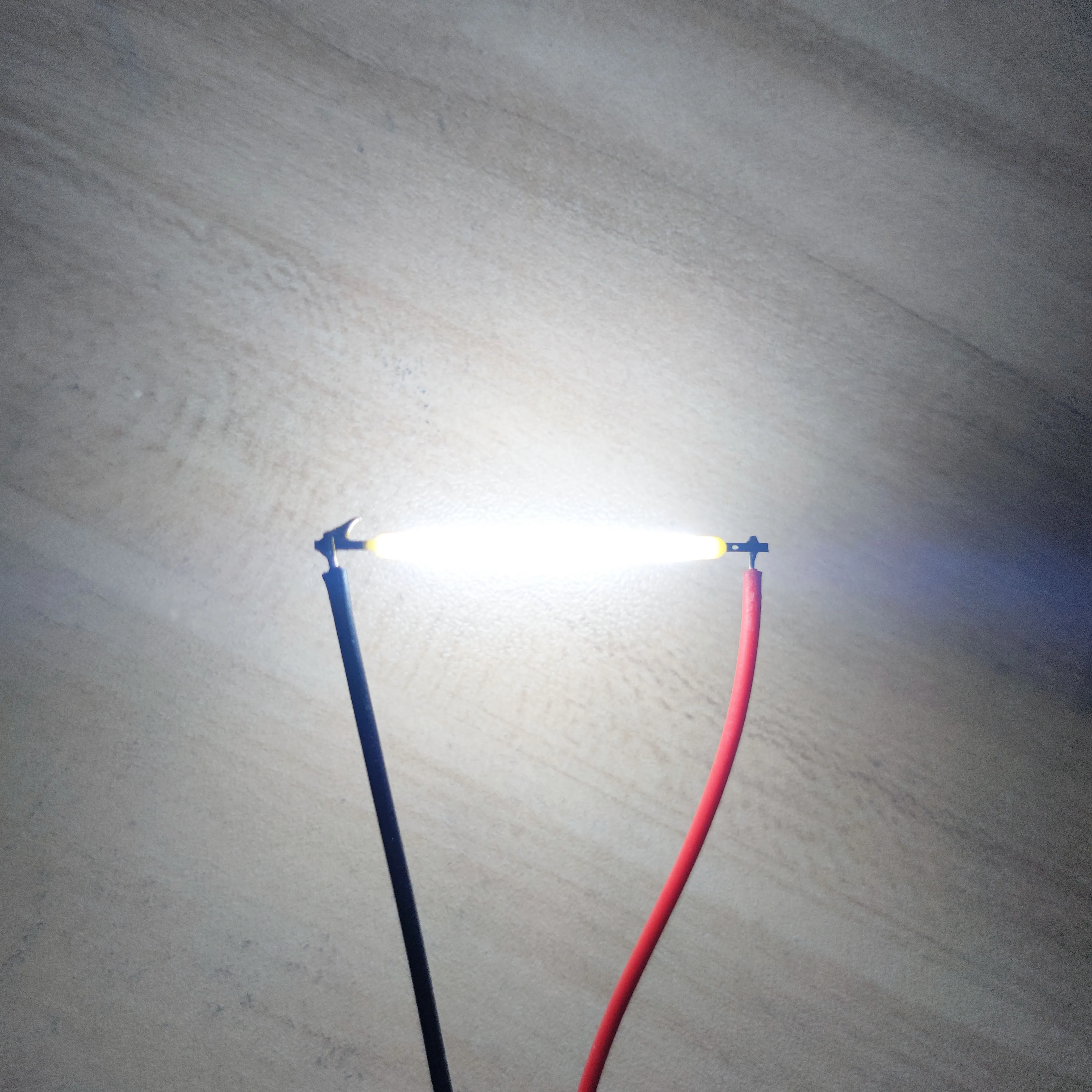 10pcs 100pcs 3V 12V 38mm COB LED Filament Edison Bulb Lamp Parts Incandescent Light Accessories Diodes for Holiday lighting DIY