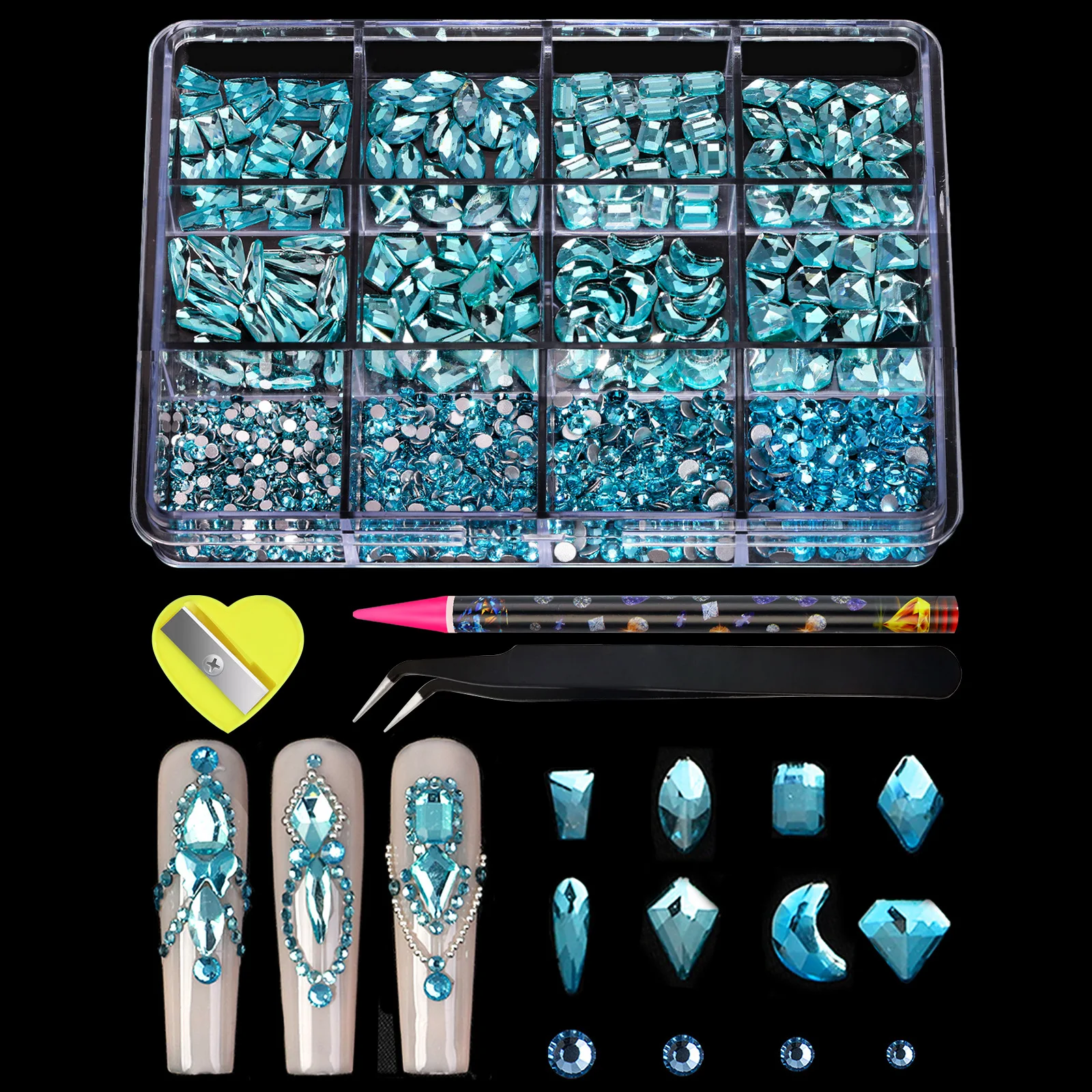 12Grids Lake Blue