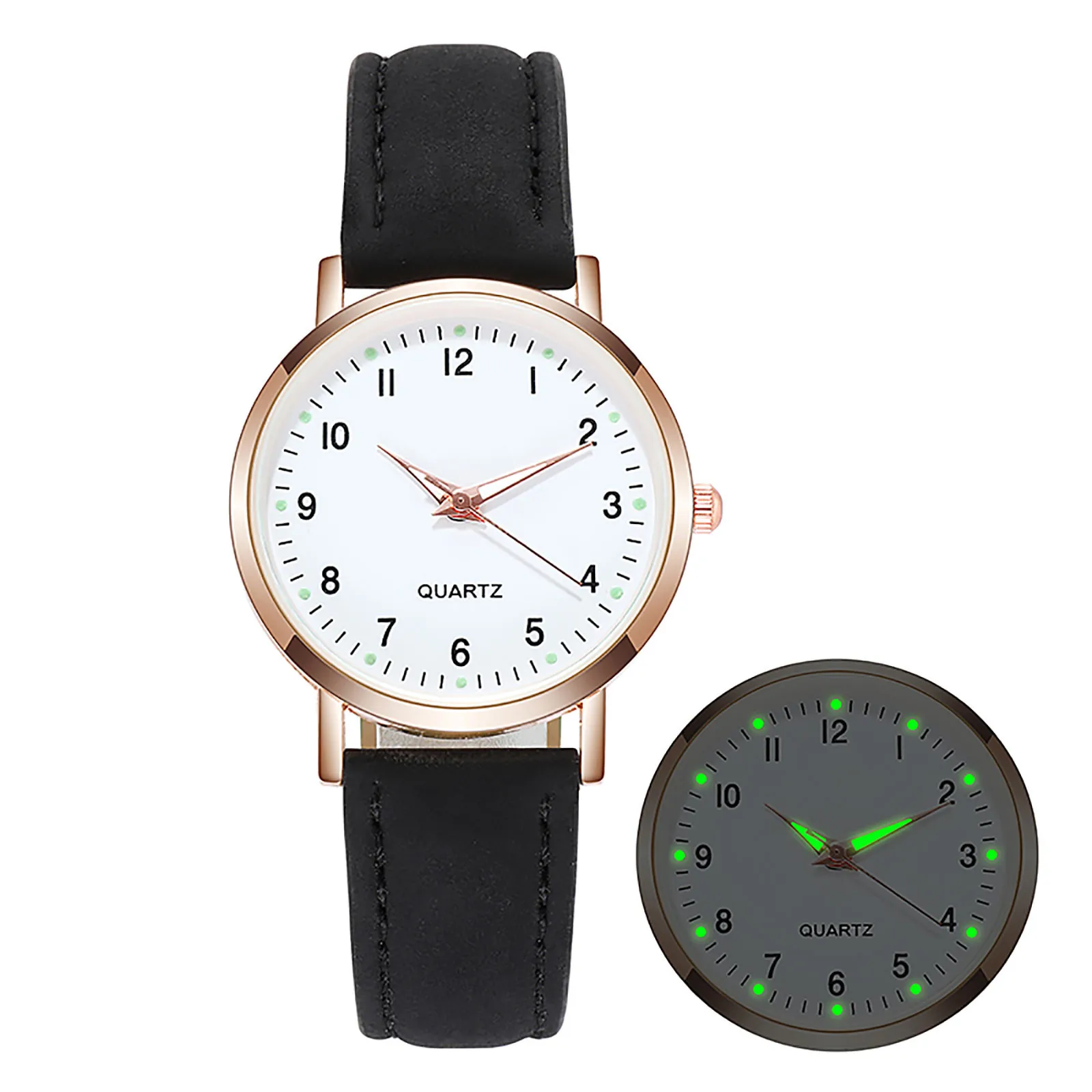 Luxury Watches For Women Diamond-studded Luminous Retro Female Watch Ladies Belt Back Light Quartz Wristwatches Relogio Feminino