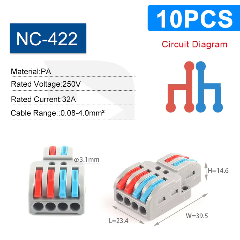 10PCS NC-422