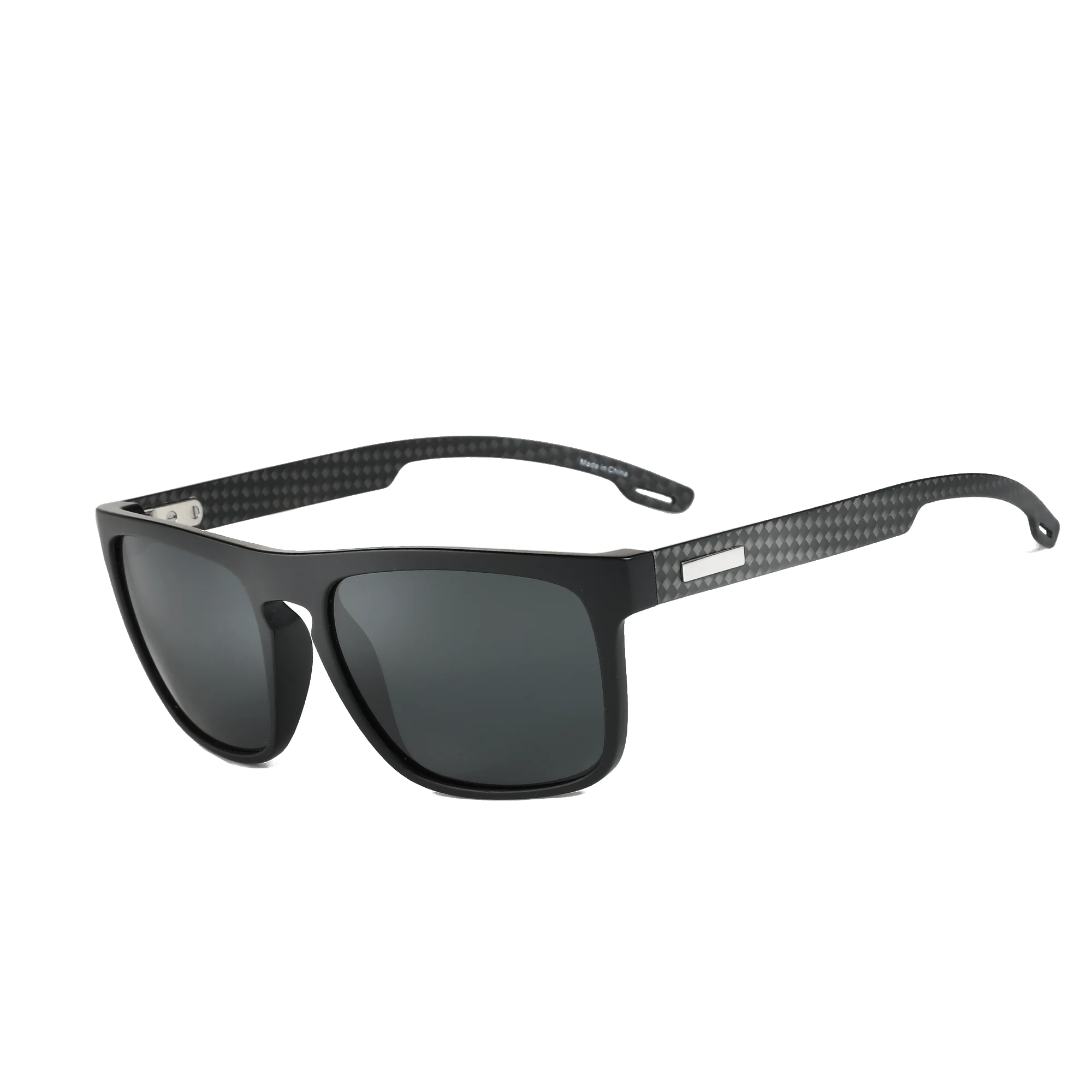 ZENOTTIC Polarized Sunglasses Men - Square Durable TR90 Lightweight Frame Carbon Fiber UV400 Protection Mens Sunglasses