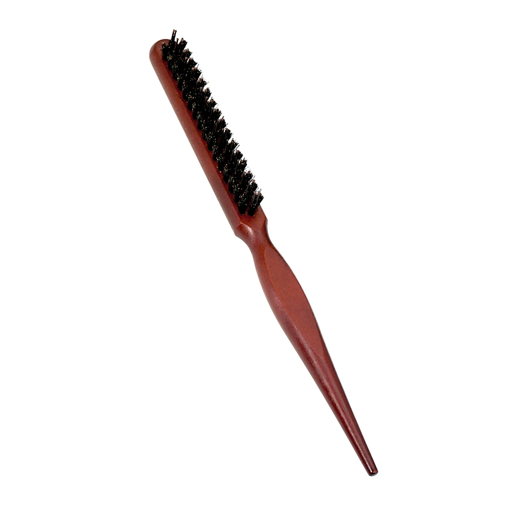 Pig Bristle Three Rows Of Comb Wooden Coiffure Comb Evening Dress Comb Styling Comb Within The Puff Pill Head Beat Hair Comb