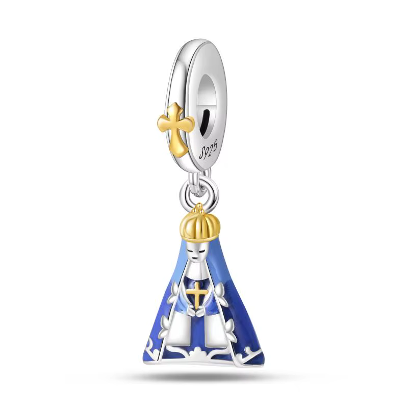 Hot Sale 100% 925 Sterling Silver Angel Cross Bible Charms Fit Pandora Original Bracelet Jewelry Making For Women Gift