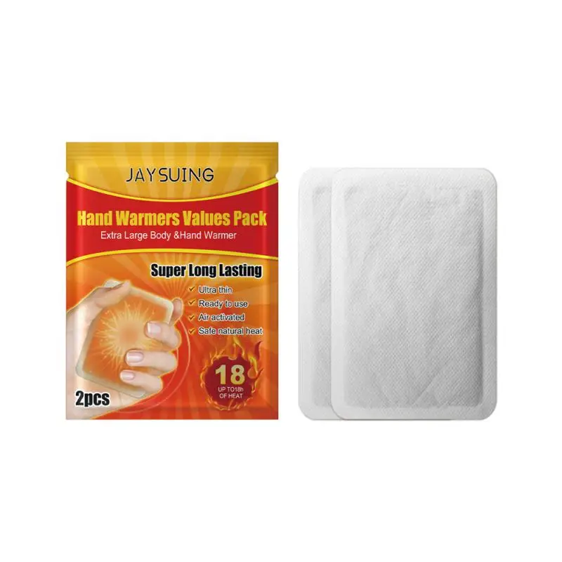 4/2Pcs Self Heating Winter Warm Paste Disposable Hand Foot Warmers Heat Packs Warmer Waist Abdomen Body Warmer Heating Pad