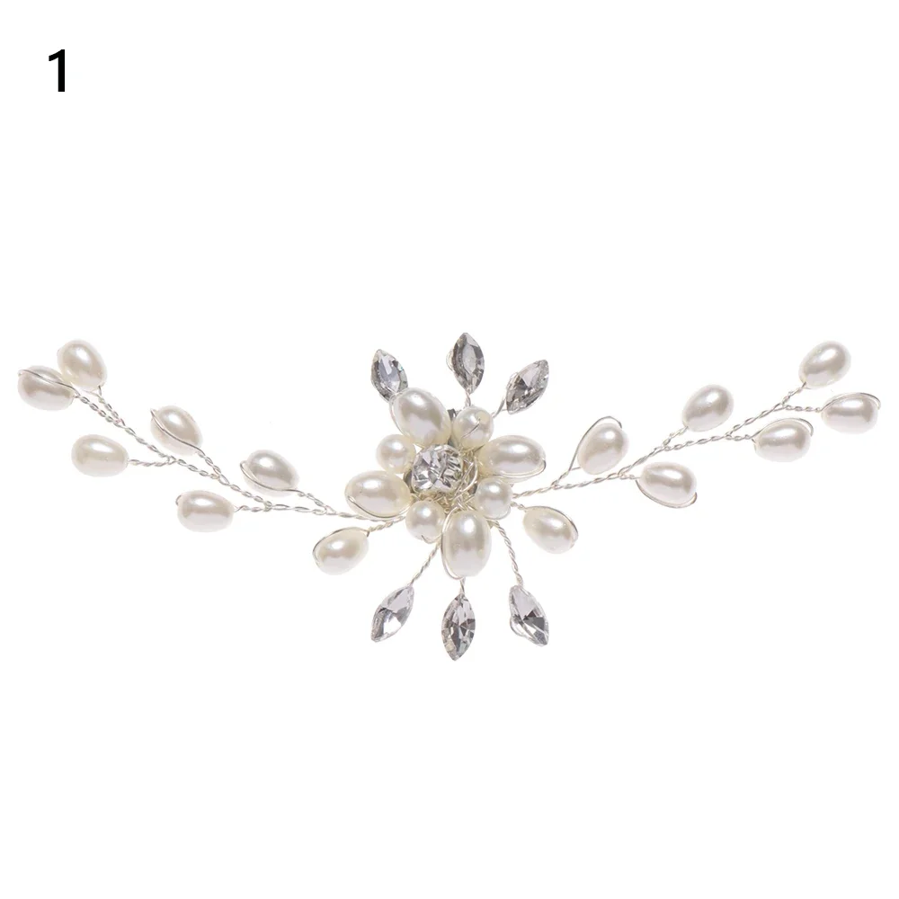 1PC Rhinestone Sewing Patch Iron On Crystal Applique DIY Crystals Patch Pearl Embroidery Wedding Dress Shoes Bags Clothing Decor