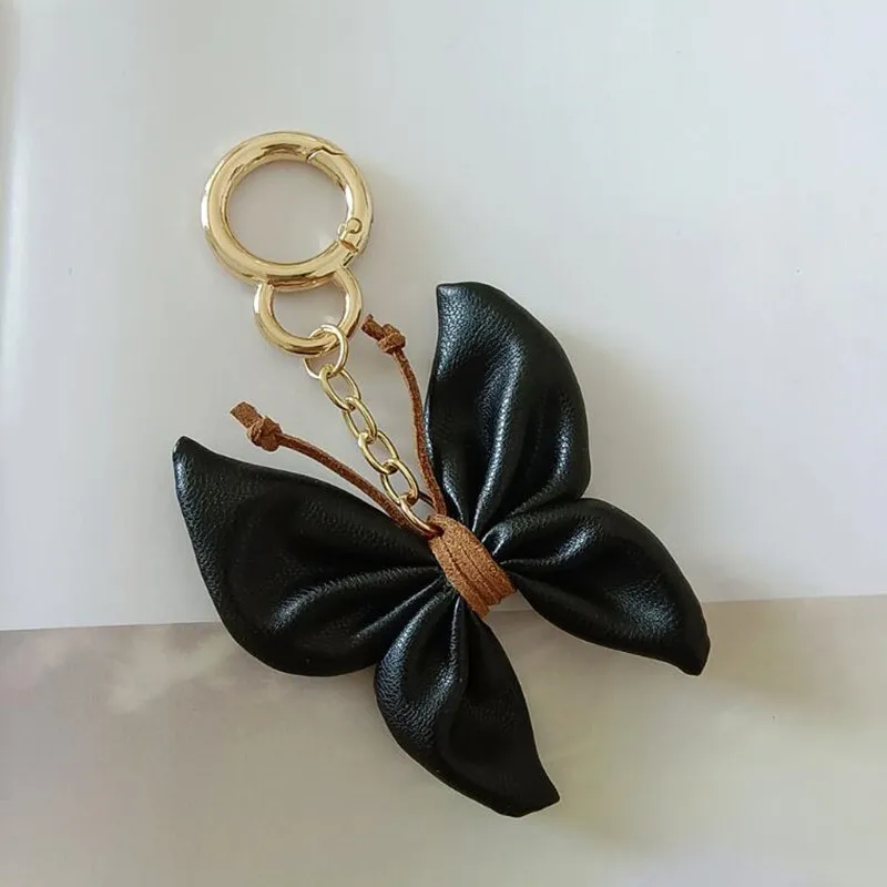 1pcs Boho Butterfly Keychain Cute Summer Animal Key Chain Ring Purse Bag Backpack Charm Earbud Case Cover Accessories Girls Gift
