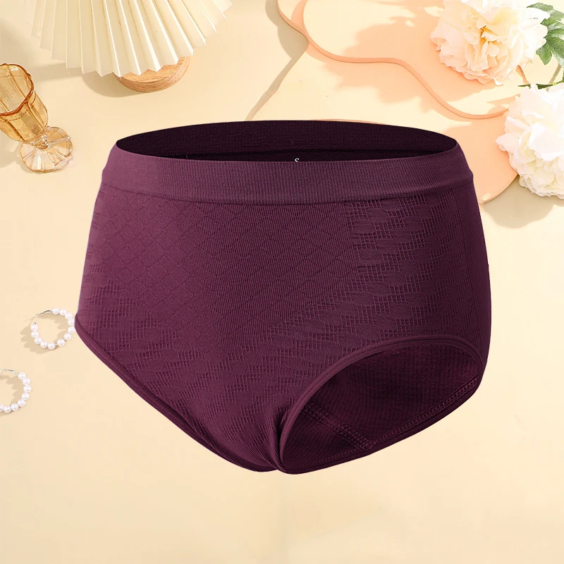 FINETOO Sexy High Waisted Anti Bacterial Underwear For Women Soft Crotch Briefs Seamless For Lady Intimates Lingerie Shapewear