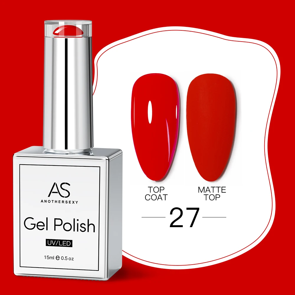 AS Tpo Free Hema Free Nail Gel Polish Not Set 15ml Pink Colors UV LED Varnish Match European Standards Nail Vernis for Salon