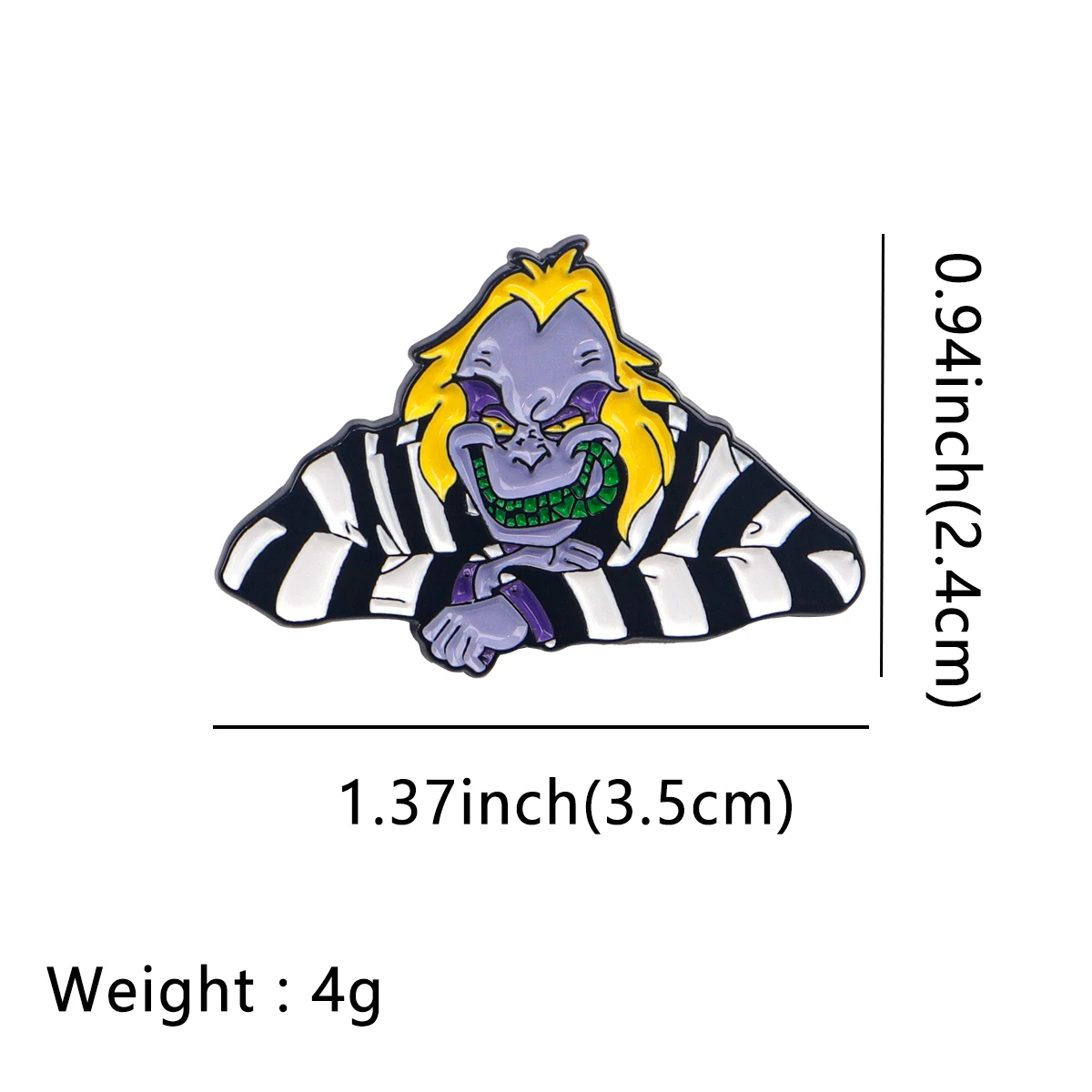 Horror Movie Metal Enamel Pins Cartoon Angel Brooches for Women Men Lapel Pin Backpack Bags Badges Kids Gifts Halloween Jewelry