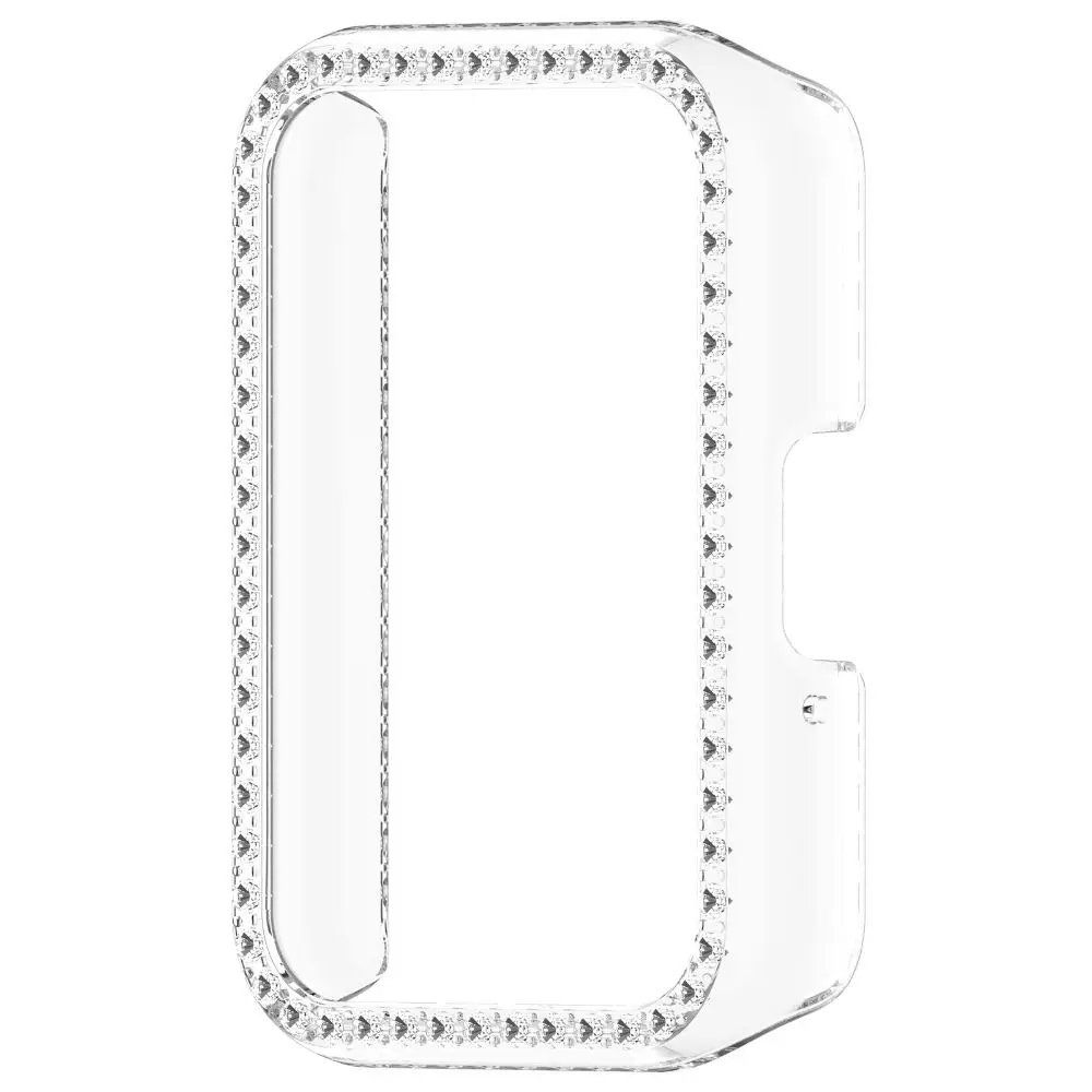 Bling PC Hollow Case For Samsung Galaxy Fit 3 Samrt Watch Strap Diamond Crystal Bumper Protective Cover Screen Protector