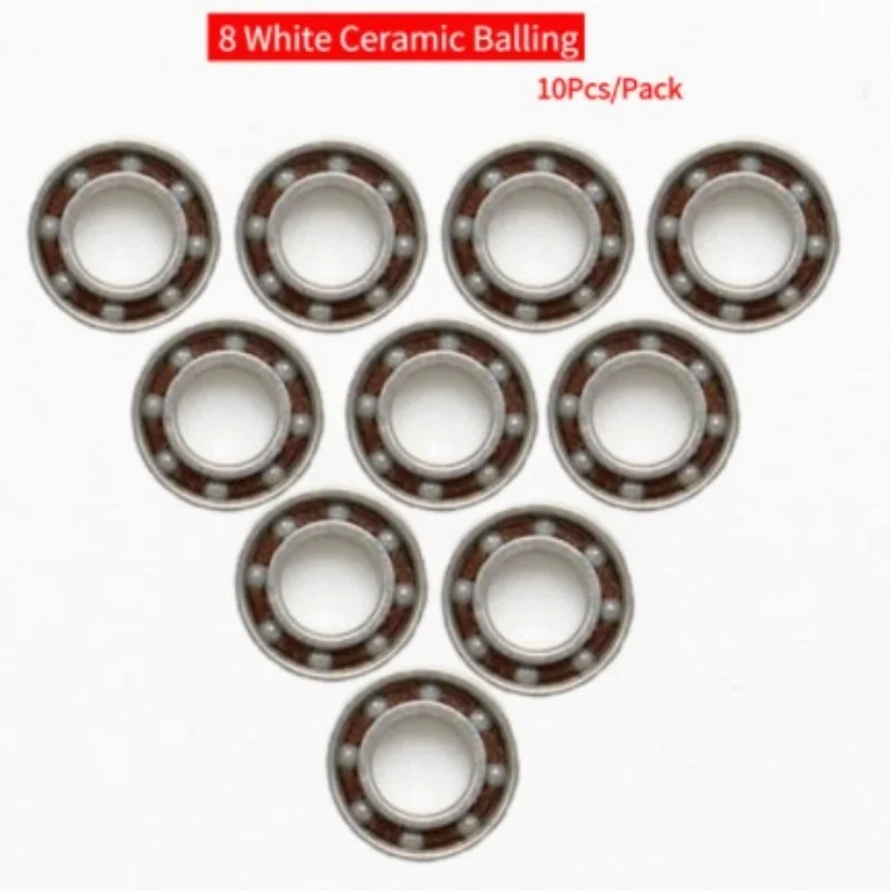 10Pcs-White Ceramic