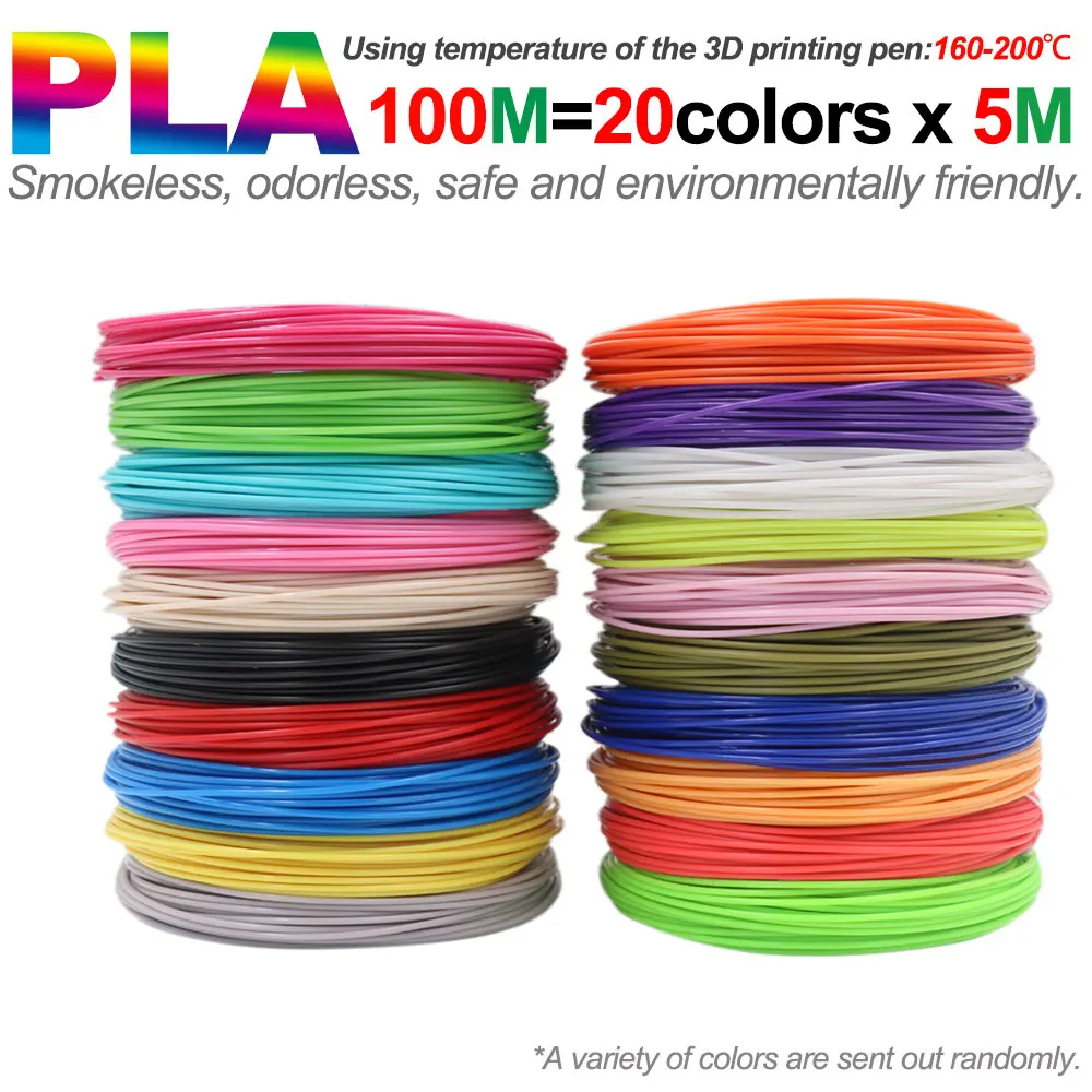 100M PLA 20Colors