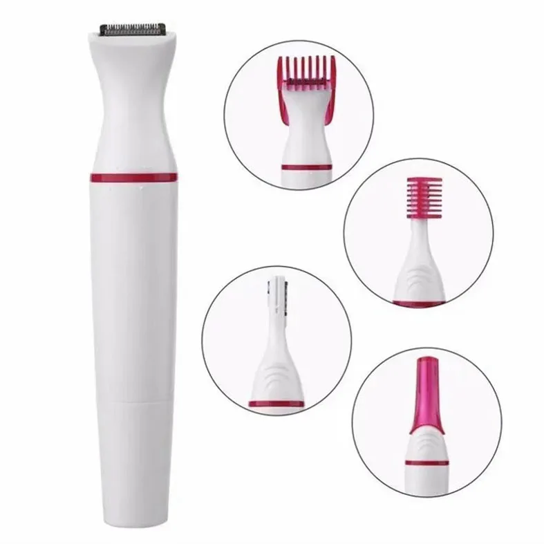 5 In 1 Set Women Epilator Female Eyebrow Trimmer Lady Shaver Hair Removal Shaver Machine Face Depilador Bikini Depilatory Tool