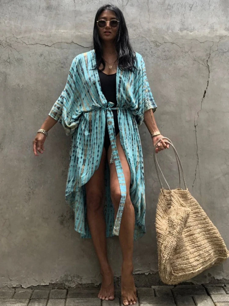 light blue kimono