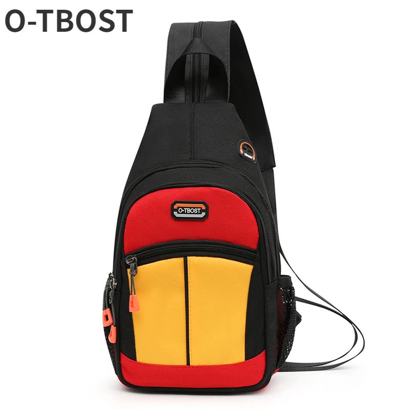 O-TBOST 2-in-1 Chest Bag and School bag for Men and Women - Crossbody Shoulder Backpack for School and Outdoor Activities